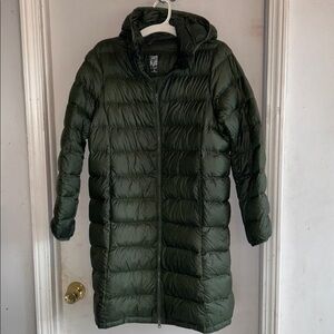 Aritzia Green Puffer Jacket
